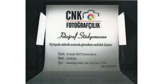 CNK Fotoğrafçılık Açılıyor
