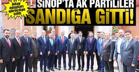 Sinop'ta AK Partililer Sandığa Gitti