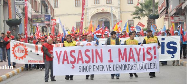 Sinop’ta Olaysız 1 Mayıs 