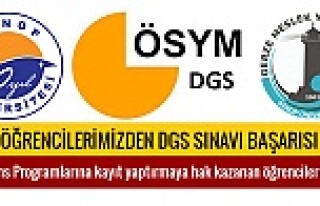 Gerze MYO Öğrencilerinin DGS Başarısı